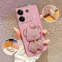 ราคา เคสโทรศัพท์กันกระแทกสําหรับ Xiaomi Redmi Note 13 Pro 4G 5G Note 13 Pro Plus Note 13R Pro 5G Poco M6 Pro 4G X6 Pro 5G X6 Neo น่ารัก3D Hatted Baby Bearขาตั้งป้องกันกรณี (25009291695)