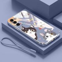 ราคา SAMSUNG ปลอกสําหรับsamsung Galaxy S22 S23 S24 Plus S22 S23 S24 Ultra S23 FE S22 S23 S24 รอบEyed CatหรูหราElectroplating Anti Dropกรณีโทรศัพท์อ่อน (29256592688)