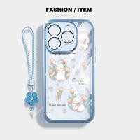 ราคา วีอาร์คิวอาร์ เข้ากันได้กับ ไอโฟน 11 12 13 14 15 มือโปร สูงสุด ปลอกแมวน่ารักและกระต่ายด้วยเชือกดอกไม้ใสป้องกันกรณีโทรศัพท์ (43118023352)