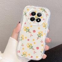 ราคา เต็มหน้าจอช่อดอกไม้สีเหลืองเคสโทรศัพท์สําหรับoppo Realme 13 4G 5G Realme 12 13 Pro Plus 5G Realme 12 13 5G Realme 12X 12 5Gซิลิโคนใสป้องกันปกอ่อน (28361162646)