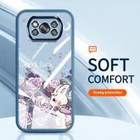 ราคา VRQR สําหรับ Xiaomi Poco X3 NFC Poco X3 Pro ปลอกดอกไม้สีม่วงกระต่ายโปร่งใสกันกระแทกเคสโทรศัพท์ (44320566431)
