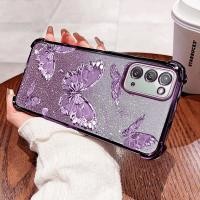 ราคา SAMSUNG เคสโทรศัพท์สําหรับSamsung Galaxy Note 20 4G 5Gหมายเหตุ20 Ultra Note 10 Plusหมายเหตุ10 Pro Elegantผีเสื้อGlitterผงกันกระแทกฝาครอบป้องกัน (44153579877)
