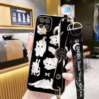ราคา SAMSUNG VRQRเคสโทรศัพท์สําหรับSamsung Galaxy A12 M12 F12 A22 M22 F22 M32 4G 5G A12 Nacho A12Sแมวน่ารักสายรัดข้อมือวงเล็บยาวเชือกกันกระแทก (43417565441)