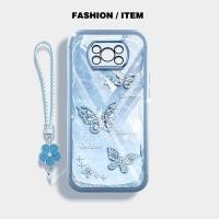 ราคา ปลอกสําหรับ Xiaomi Poco X3 NFC Poco X3 Pro Elegant Retro สไตล์ดอกไม้เชือกแขวน Anti Drop เคสโทรศัพท์โปร่งใส (40855125419)