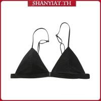ราคา Bra Bra Bra บราเกาะอก ทรงสามเหลี่ยม แบบนิ่ม ไม่มีโครงเหล็ก ตะขอหน้า สไตล์ฝรั่งเศส สําหรับผู้หญิง (43676387506)