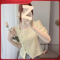 ราคา เสื้อเชิ้ตแขนสั้น คอสี่เหลี่ยม ผ้าชีฟอง แฟชั่นฤดูร้อน สไตล์ฝรั่งเศส สําหรับผู้หญิง 2022 (28642724974)