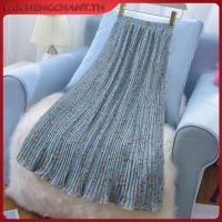 ราคา 2021 กระโปรงเอวสูงผ้าชีฟองลายดอกไม้ขนาดเล็ก (25192089892)