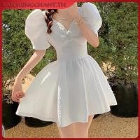 ราคา TESN ชุดราตรี กระโปรงสั้น คอวี แขนพัฟ สีขาว สไตล์เจ้าหญิง แฟชั่นฤดูร้อน สําหรับเด็กผู้หญิง OOQ 2023 (43620407755)