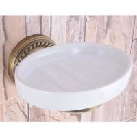 ราคา ติดผนังทองเหลืองโบราณเซรามิคที่วางสบู่อุปกรณ์ห้องน้ําจานสบู่ผู้ถือ zba260 (48700495062)