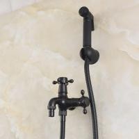 ราคา ก๊อกน้ําโถชําระล้างทองเหลืองโถชําระล้างแบบพกพาเดี่ยวก๊อกน้ําเย็นก๊อกน้ําห้องน้ําเครื่องพ่นสารเคมีคู่ใช้ก๊อกน้ําโถชําระล้างสีดํา โครเมี่ยม ทอง (28803977112)