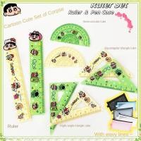 ราคา youngtime ชุดไม้บรรทัด Crayon Shin chan สร้างสรรค์ ชุดไม้บรรทัดอะคริลิกแบบนุ่มลายการ์ตูน เครื่องมือวาดภาพ ไม้บรรทัดวัด youngtime (44310718431)