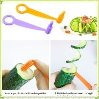 ราคา youngtime เครื่องหั่นผักแบบเกลียว ใบมีดแบบมือหมุน มีดหั่นแตงกวา แครอท มันฝรั่ง ผัก มีดหั่นแบบเกลียว อุปกรณ์ครัว เครื่องมือ สีสุ่ม youngtime (42325794917)
