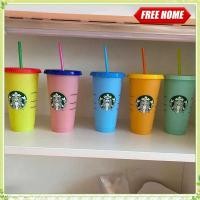 ราคา youngtime FreehomeStarbucks แก้วน้ำเปลี่ยนสีพร้อมฝาปิด 710 มล 24 ออนซ์ ขวดน้ำพกพาแบบใช้ซ้ำได้สีสันสดใส มีในสต็อก youngtime (44224818628)