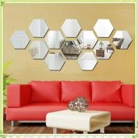 ราคา สติกเกอร์ติดผนังกระจกหกเหลี่ยมแบบ DIY ตกแต่งบ้านอย่างสร้างสรรค์ สติกเกอร์ติดผนังสามมิติสำหรับห้องนั่งเล่น ทางเข้า โถงทางเดิน บันได สติกเกอร์กระจกตกแต่งส่วนบุคคล youngtime (43773891374)