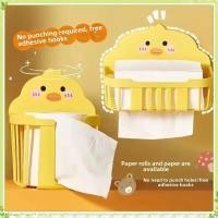 ราคา youngtime ชั้นวางกระดาษชำระติดผนังแบบแขวนไม่ต้องเจาะ Youngtime Yellow Duck ชั้นวางอเนกประสงค์พลาสติกแบบแขวนไม่ต้องเจาะ Youngtime (28739272229)