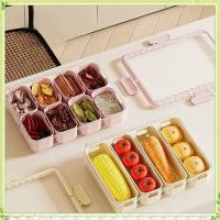 ราคา youngtime กล่องใส่ของว่างพกพา 8 ช่องพร้อมถาดเสิร์ฟแบบแบ่งช่องพร้อมฝาปิดและที่จับ กล่องใส่ของว่างแบบใสสำหรับใส่ผลไม้ ลูกอม และของขบเคี้ยว youngtime (26831181453)