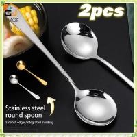 ราคา youngtime ช้อนซุปด้ามยาว ช้อนซุปสแตนเลสสไตล์เกาหลี ช้อนตักโยเกิร์ตเย็น ช้อนตักแตงโม ด้ามยาว ช้อนตักอาหาร youngtime (26643443918)