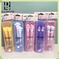 ราคา youngtime ชุดจานชามลายการ์ตูน Sanrio สุดน่ารัก คุโรมิ มายเมโลดี้ เฮลโลคิตตี้ ซินนามอนโรล ชุดช้อนและส้อม สแตนเลส ทนทาน ชุดมีดและส้อม สำหรับโรงเรียน สำนักงาน youngtime (42572604537)