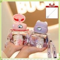 ราคา youngtime ของขวัญ แก้วน้ำแบบมีหลอดน่ารักขนาด 450 มล ปราศจาก BPA ขวดน้ำกันรั่วซึมรูปหมี ขวดน้ำพกพาสำหรับเด็กกลางแจ้ง youngtime (42463991187)