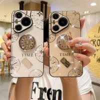 ราคา เคสสําหรับ Huawei Pura 70 P70 P60 P50 P40 P30 Pro Plus Ultra 70Pro 70Ultra P60Pro P50Pro P40Pro P30Pro เคสโทรศัพท์เวลาแหวนกันกระแทกปลอกประณีตฝาครอบป้องกัน (26653730463)