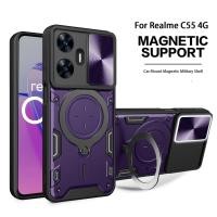 ราคา เคสโทรศัพท์มือถือแบบนิ่ม กันกระแทก พร้อมแหวนขาตั้ง สําหรับ Realme C55 C75 C75X 14X C65 C67 14 14T GT 6 6T 7 7T Pro Note 60 60X Note60 Note60X GT6 GT6T GT7T GT7 Pro 5G case เคส (23344441817)