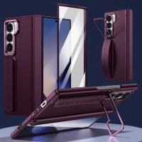 ราคา เคสสําหรับ Samsung Galaxy Z Fold6 Fold7 Fold5 Fold4 Fold3 พับ 6 7 5 4 3 5G เคสโทรศัพท์พร้อมกระจกนิรภัยกันกระแทกปลอกสายรัดข้อมือป้องกันรอยขีดข่วนพับฝาครอบป้องกัน (41803366397)