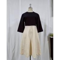 ราคา เดรสทูโทน สีดำ ครีม ป้าย NAIN อก 34 เอว 28 สะโพก 40 ยาว 39 (51450756874)