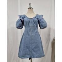 ราคา เดรสยีนส์แขนพองตุ๊กตา ป้าย VISA อก 34 เอว 28 สะโพก 36 ยาว 33 (45350282074)