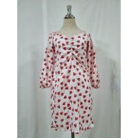 ราคา เดรสแขนยาว สีขาวพิมพ์ลายหัวใจ อก เอว 32 สะโพก 36 ยาว 35 (42654289202)