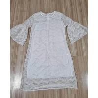 ราคา เดรสลูกไม้สีขาว อก 36 เอว 34 สะโพก 38 ยาว 37 (42473992374)