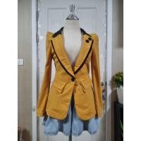 ราคา มือ1 เสื้อเบลเซอร์ สีเหลือง อก 32 34 ยาว 24 (28419721637)