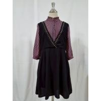 ราคา มือ1 เดรส ทำงานทูโทน อก 36 เอว 32 สะโพก 44 ยาว 34 (25445591278)