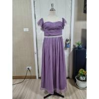 ราคา เดรสยาวสาวอวบ สีม่วง ป้าย LAVE LANE อก 38 มีฟองน้ำและดันโครง เอว 33 สะโพกฟรีไซส์ ยาว 52 (28180718559)