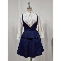 ราคา เอี๊ยมกระโปรงยีนส์สีเข้ม ไม่รวมเสื้อขาว อก 32 34 เอว 26 สะโพกฟรีไซส์ ยาว 32 (43171426407)