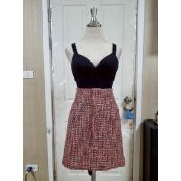 ราคา กระโปรงผ้าทวิต ป้าย JEANASIS เอว 25 28 สะโพก 36 ยาว 18 (25794936025)