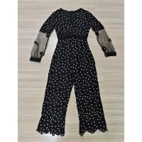 ราคา จั้มสูทขายาวลูกไม้ฉลุ สีดำ ป้าย SISTER อก 33 เอว 26 สะโพก 34 ยาว 52 (51050883446)