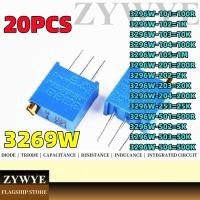 ราคา 20pcs 3296W 1 103 3296X Ding ปรับ Multi Ring ปรับ Potentiometer 3296W 101 102 103 104 105 201 202 203 204 253 502 503 504 100R 200R 500R 1K 10K 10K 502K 502K 502K 502K 502K 502K 20K 502K 502K 502K 502