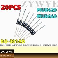 ราคา 20pcs MUR460 4A 600V MUR420 4A 200V Quick Recovery Diode In line DO27 MUR460 ไดโอดไดโอด (29056620243)