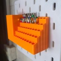 ราคา กล่องเก็บของดอกสว่านความจุขนาดใหญ่หกเหลี่ยม6 35มมไขควงสิ่งประดิษฐ์สามารถแขวนบนกระดานหลุม อิเกีย (40974923118)