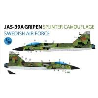 ราคา รูปลอกน้ำ DECAL VEHA สเกล 1 48 JAS 39A GRIPEN SPLINTER CAMOUFLAGE SWEDISH AIR FORCE (14660542327)
