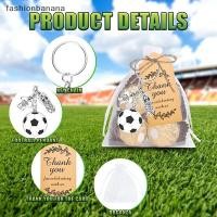 ราคา fashionbanana 10 ชุดปาร์ตี้ฟุตบอลโปรดปราน รองเท้า DIY พวงกุญแจลูกฟุตบอลชุดรวมพวงกุญแจฟุตบอล Organza กระเป๋าและขอบคุณแท็กคราฟท์สต็อกใหม่ (53500847093)