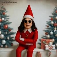 ราคา แฟชั่นกล้วย Ozzy Christmas Elf ตุ๊กตาต้นคริสต์มาสเครื่องประดับตกแต่งเพลง Godfather คลาสสิกนั่งท่าทาง Noel Elf ของเล่นตุ๊กตาใหม่สต็อก (49551111631)