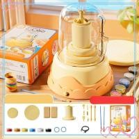 ราคา meteor2 เด็กเครื่องปั้นดินเผาชุดล้อ DIY ของเล่นเพื่อการศึกษาหัตถกรรมอุปกรณ์มืออาชีพเริ่มต้นหัตถกรรมทําชุดเครื่องปั้นดินเผาไฟฟ้า (45750953823)
