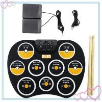 ราคา meteor2 กลองอิเล็กทรอนิกส์ชุดม้วนกลองเท้าเหยียบพับได้พร้อมไม้กลองบันทึก (43815746766)