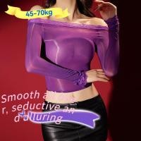 ราคา เสื้อสายเดียวสำหรับวัยรุ่นพร้อมถุงน่องสั้นลายเงาเนื้อผ้ากำมะหยี่ (55401052829)