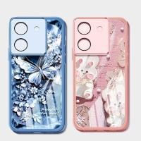 ราคา YBDปลอกสําหรับXiaomi POCO M7 Pro 5Gภาพวาดสีน้ํามันสัตว์และมุกผีเสื้อเคสโทรศัพท์ (44104146481)