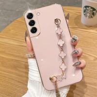 ราคา SAMSUNG Ybdเคสโทรศัพท์หรูหราสําหรับsamsung Galaxy S20 S21 S22 S23 S24 Plus S24 Ultra S22 S23 S24 S20FE S21FE S23FE Four Leaf Cloverสร้อยข้อมือAll Inclusive Anti Fallature (24835085101)