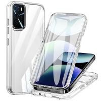 ราคา YBDเคสโทรศัพท์สําหรับOPPO A16 A16S A55 5G A74 A54 A93 A94 5G F19 Pro Reno 5 5zสองด้านถุงลมนิรภัยAnti Fall Shellฟิล์มแบบบูรณาการFully Clear (41312803449)