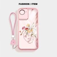 ราคา YBDปลอกสําหรับRealme C30 C30S Realme Narzo 50i Prime INSผีเสื้อดอกไม้สายรัดเชือกแขวนเคสโทรศัพท์ (48201329738)