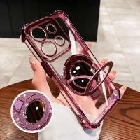 ราคา YBD สําหรับ Redmi 15C 4G 5G Xiaomi POCO C85 14T Pro Magnetic Circular Mirror Bracket Slim Clear เคสโทรศัพท์ (43511629337)